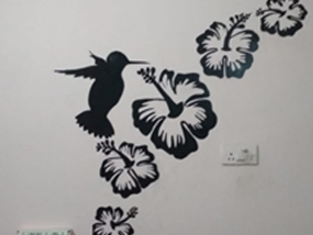 Graceful Hummingbird Mural