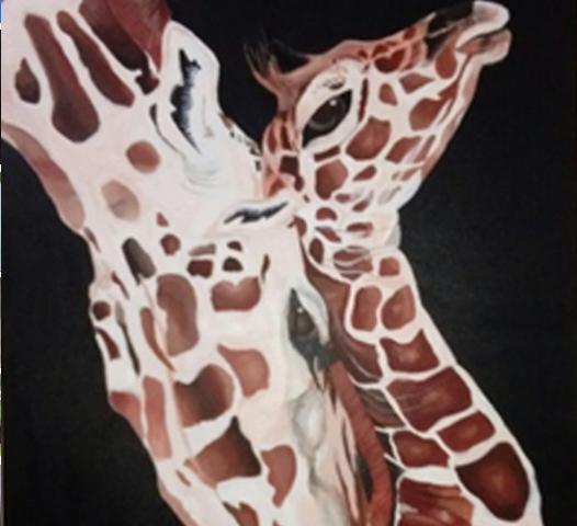 A Giraffe’s Embrace